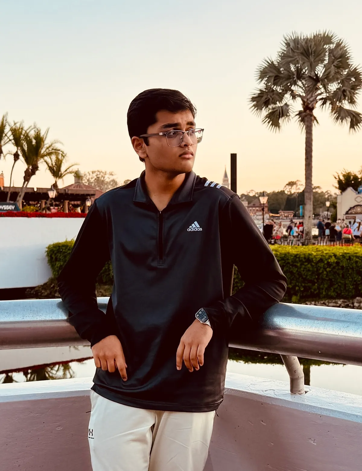 Portrait of Karnav Trivedi outdoors at sunset